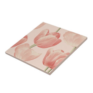 Carreau Carrelage Tulipe Classique En Céramique Pour Salle