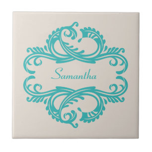 Carreau Carrelage turquoise Chic Damask