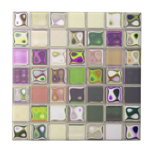Carreau Carrelage unique en céramique colorée