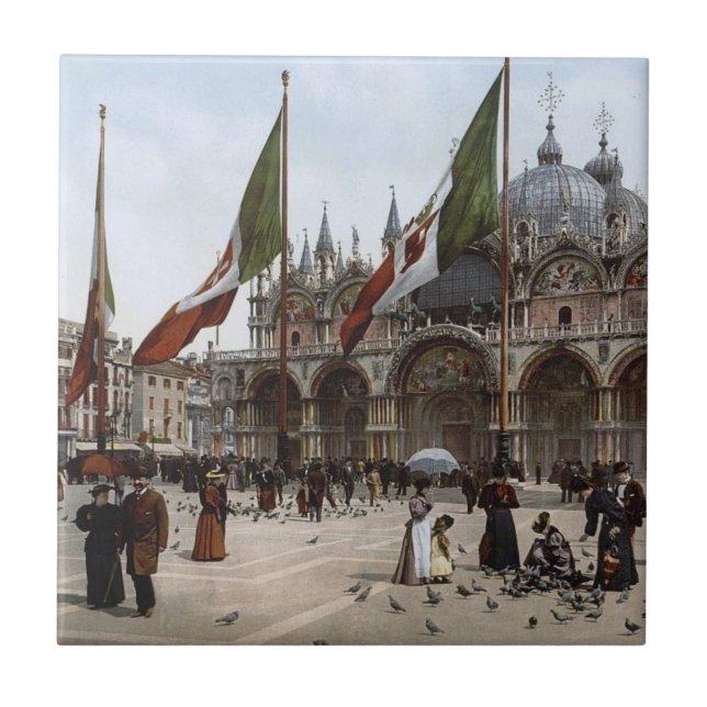 Carreau Carrelage Vieux Venise En Céramique, Petit (4,25 x (Devant)