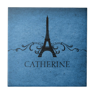 Carreau Carrelage vintage, bleu