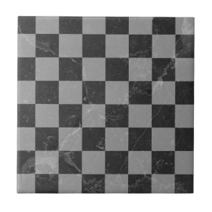 Carreau Carrés noir et gris en damier