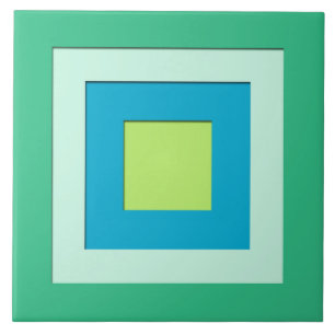 Carreau Carrés posés par moitié du siècle - vert de ja