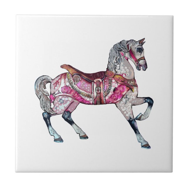 Carreau Carrousel de cheval Carrelage en céramique (Devant)