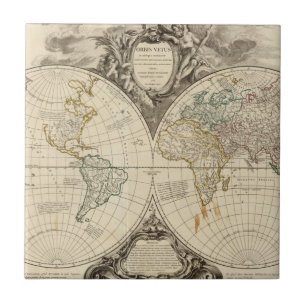 Carreau Carte 8 du monde