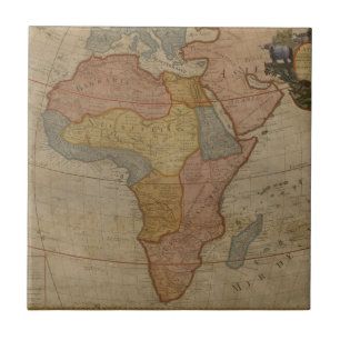 Carreau Carte de l'Afrique   1700