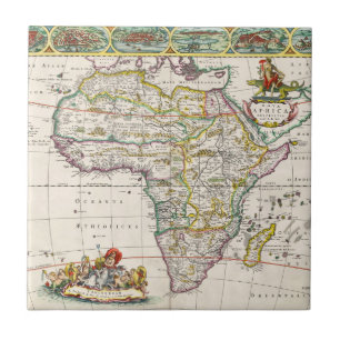 Carreau Carte de nova Afrique de l'Afrique  