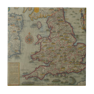Carreau Carte des invasions de l'Angleterre et de