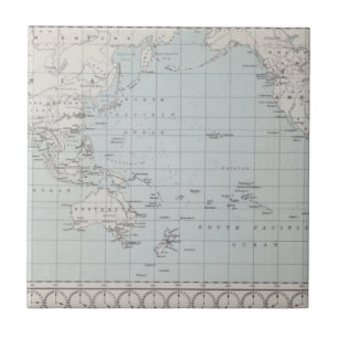 Carreau Carte du monde sur la projection de Mercator