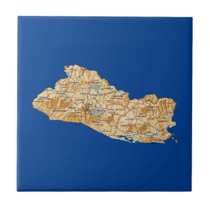 Carreau Carte El Salvador
