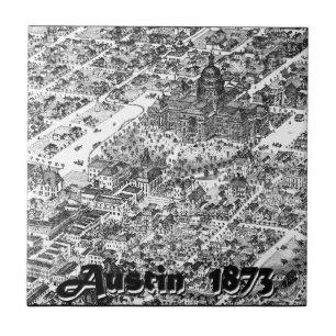 Carreau Carte historique 1873 d'Austin