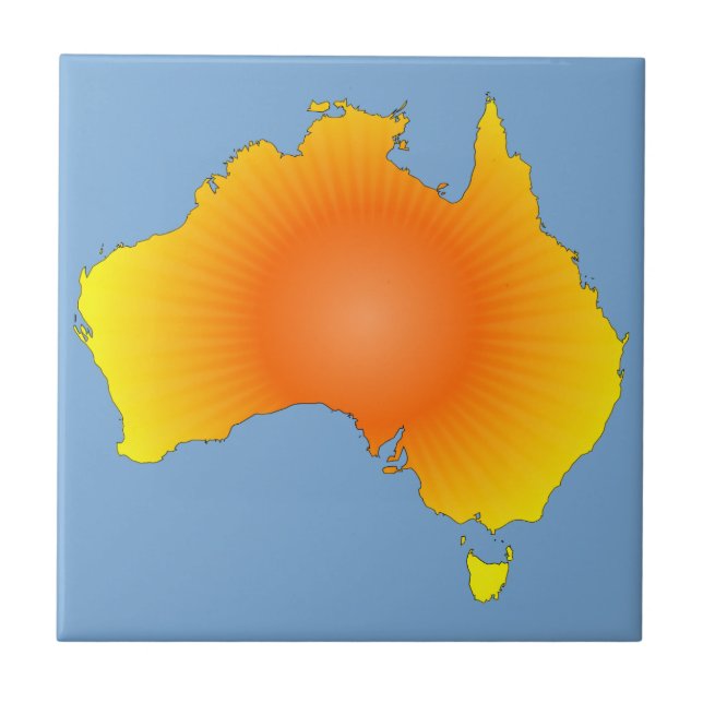 Carreau Carte Sunny Australie (Devant)