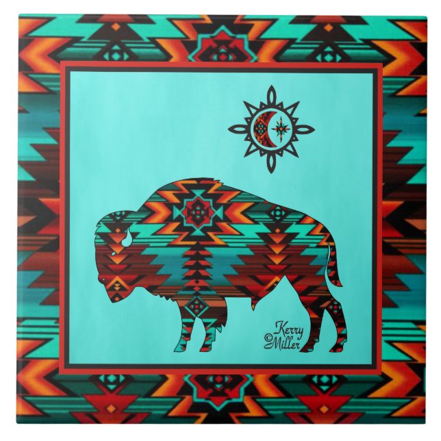 Carreau CARTEAU CÉRAMIQUE DE Buffalo-Sud-Ouest (Devant)