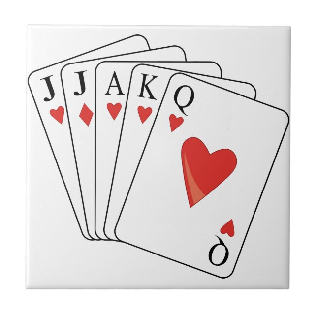 Carreau Cartes de jeu Euchre (Devant)