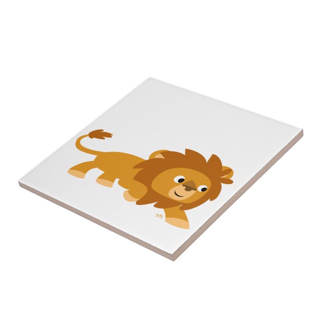 Carreau Carton Lion très intelligent (Côté)