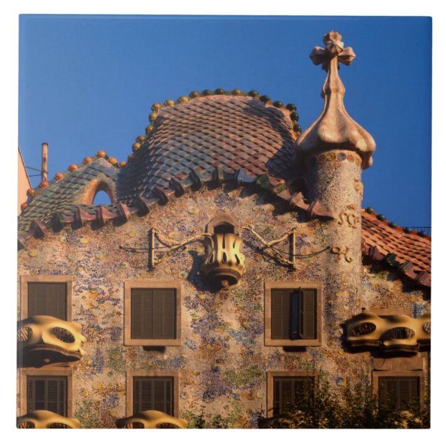 Carreau Casa Batilo, architecture de Gaudi, Barcelone, (Devant)