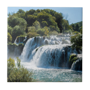 Carreau Cascade dans le Parc national de Krka - Dalmatie,