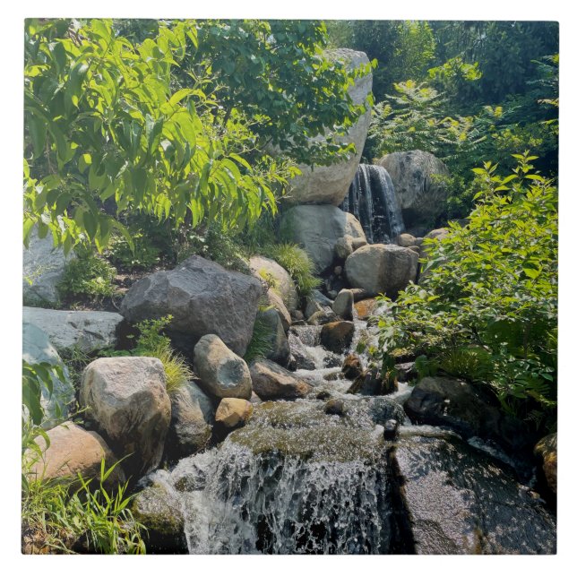 Carreau Cascade forestière | verdure forestière (Devant)