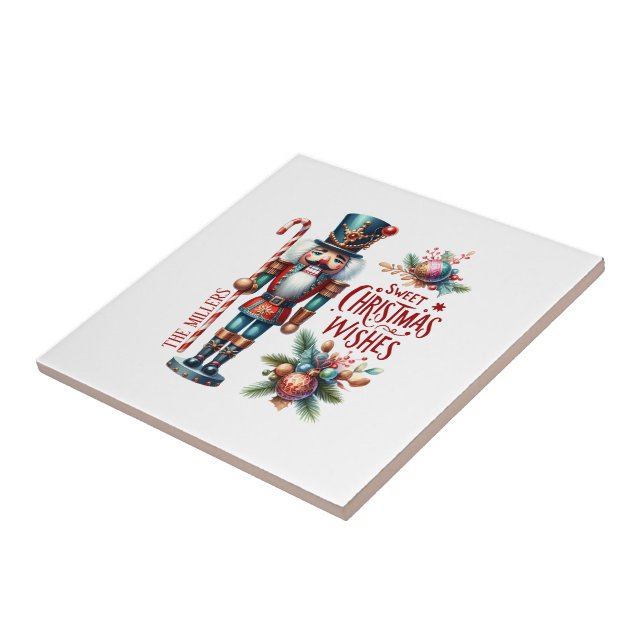 Carreau Casse-Noisette Festif Vœux de Noël Sucrés (Côté)