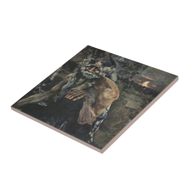 Carreau Casserole de Mikhail Vrubel- (Côté)