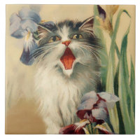 "Cat and Irises" de Maurice Boulanger