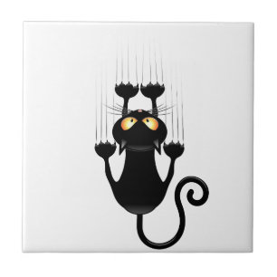 Carreau Cat Falling down fun dessin personnage