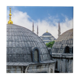 Carreau Cathédrale Saint-Sophie et Mosquée Bleue - Istanbu