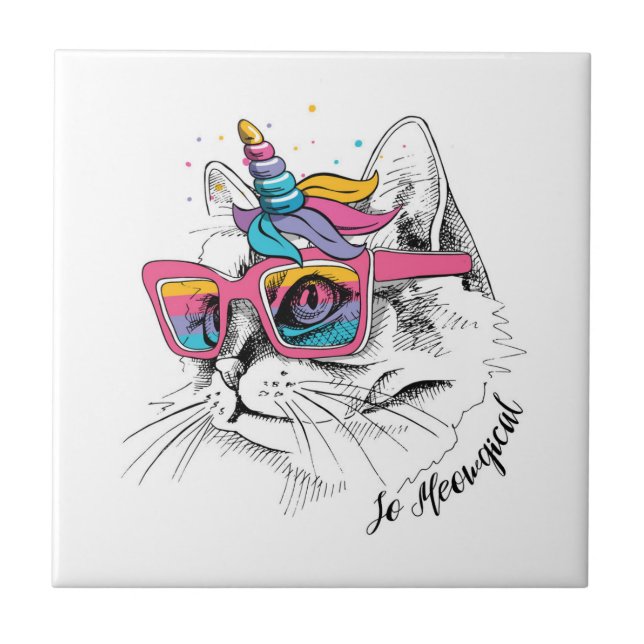 Carreau Caticorn | ainsi Meowgical (Devant)