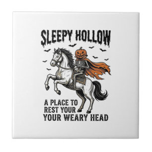 Carreau Cavalier sans tête de Sleepy Hollow Halloween vint