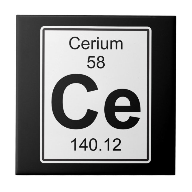 Carreau Ce - cérium (Devant)