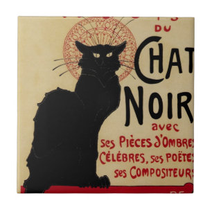 Carreau Ce Soir Conversation Noir Chat noir, Art Nouveau V