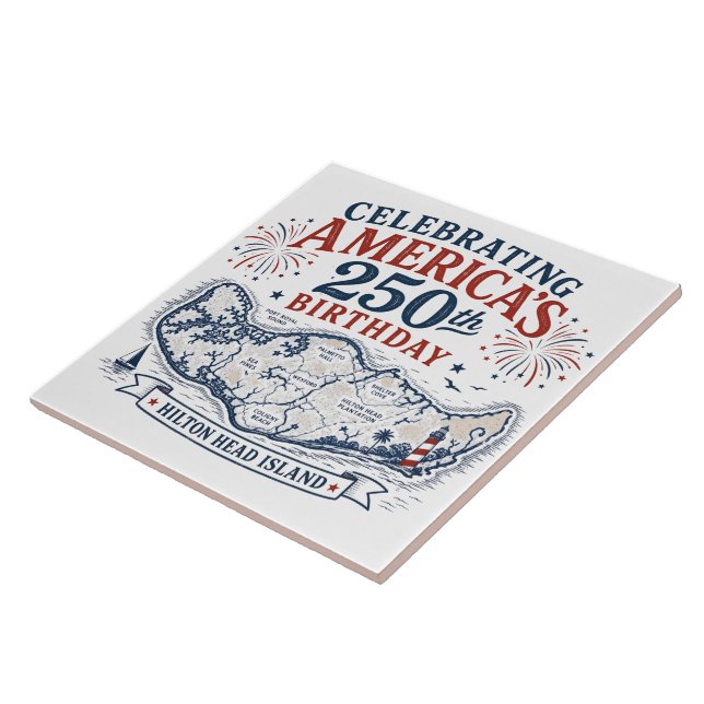 Carreau Celebrating America's 250th Birthday Hilton Head (Côté)