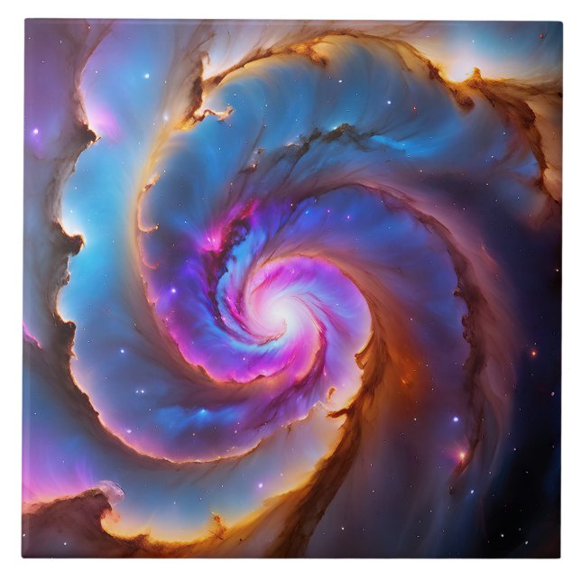 Carreau "Celestium" - Nebula et Galaxies (Devant)