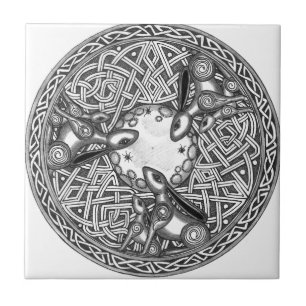 Carreau Celtic, lièvre de observation de lune