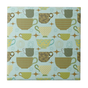 Carreau Centre-siècle moderne Turquoise Teacup