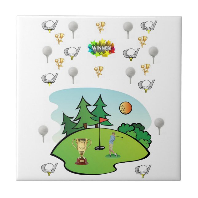 Carreau Ceramic Tile Golf (Devant)