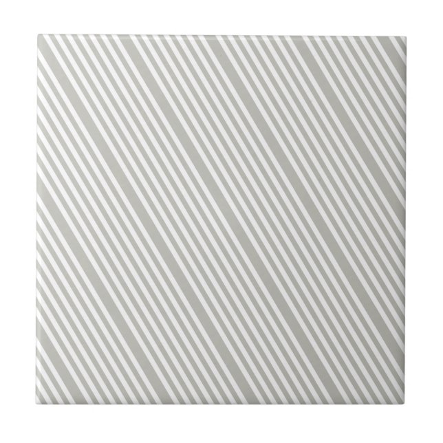 Carreau Ceramic Tile Grey & White Stripe (Devant)