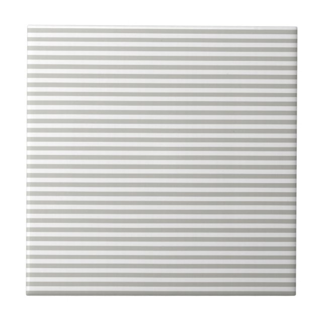 Carreau Ceramic Tile Grey & White Stripe (Devant)