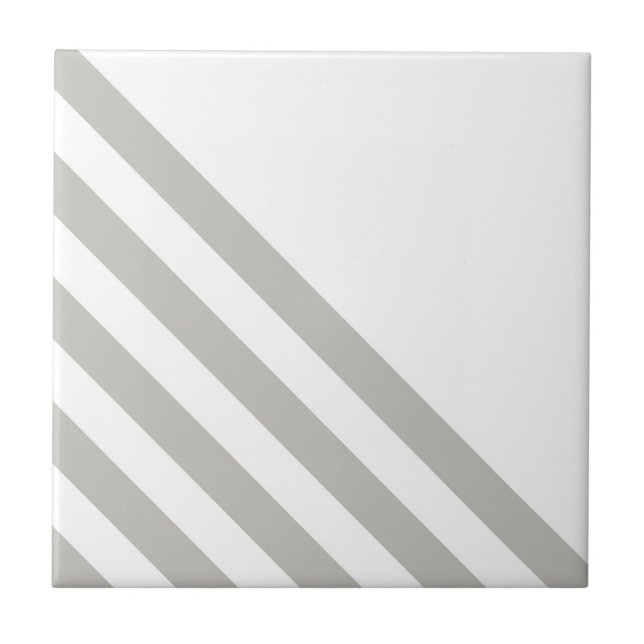 Carreau Ceramic Tile Grey & White Stripe  (Devant)