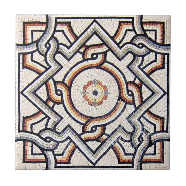 Carreau Ceramic Tile - Unique Mosaic Design Tile (Devant)