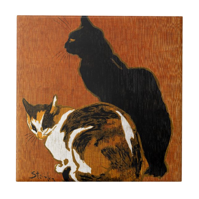 Carreau Céramique de chats de Steinlen (Devant)