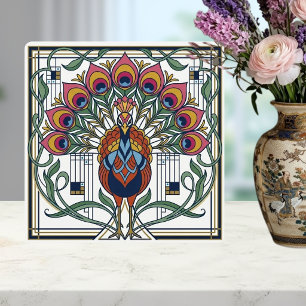 Carreau Céramique de style Art nouveau à motif floral et p