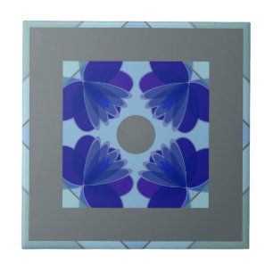 Carreau céramique florale marocaine