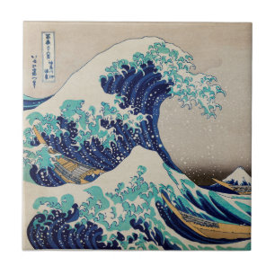 CARREAU CÉRAMIQUE: HOKUSAI : LA VAGUE 