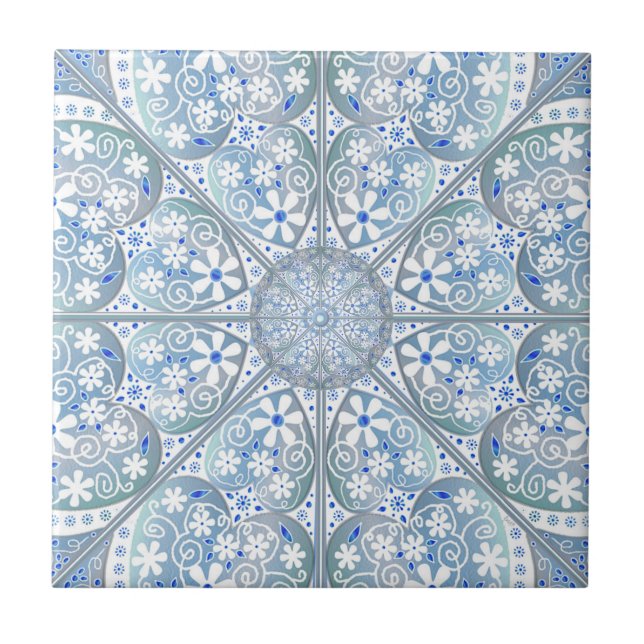 Carreau Céramique Lace Bleu clair (Devant)
