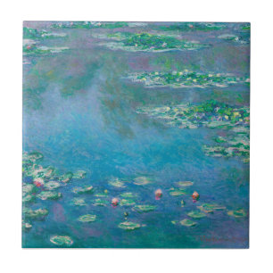 CARREAU CÉRAMIQUE: "NÉNUPHARS" PAR MONET