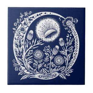 Carreau Céramique russe Dandelion Moon