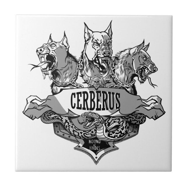 Carreau Cerberus et serpent (Devant)