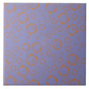Carreau cercle pourpre orange girly carré motif vertige