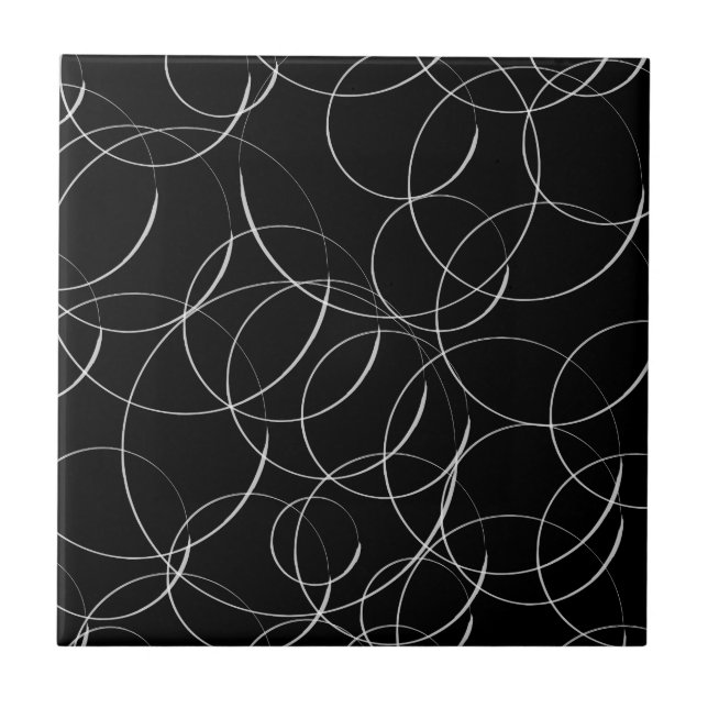 Carreau Cercles blancs motif (Devant)